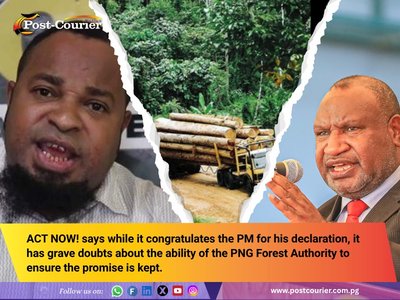 Prime Minister and PNG’s international reputation rest with the Forest Authority